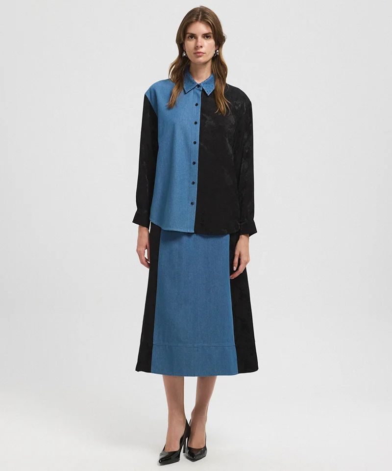 ابيكول Mixed Rhinestone Shirt